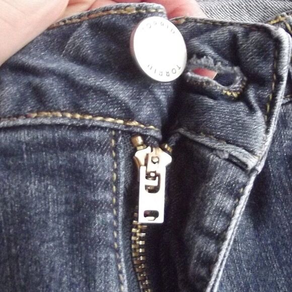 TORRID Jeans, 16R, Curvy Super Stretch, Dark Wash, Zipper fly, Pockets - Picture 8 of 13